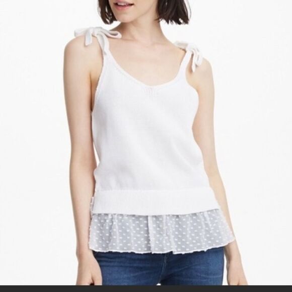 Club Monaco White Sweater Tank Size XS - Picture 1 of 7